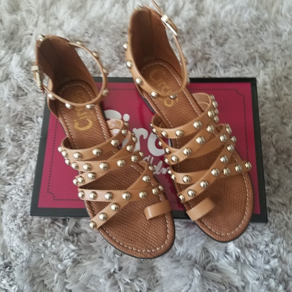 Sam Edelman Shoes - Sam Edelman Tan Leather Sandals, Size 9.5M